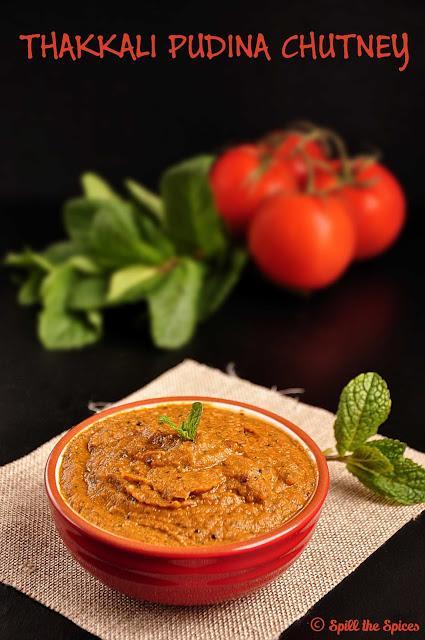 Tomato Mint Chutney | Thakkali Pudhina Chutney