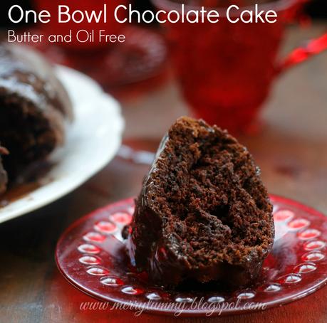 One Bowl Chocolate Cake: Butter and Oil Free: Moist Chocolate Cake