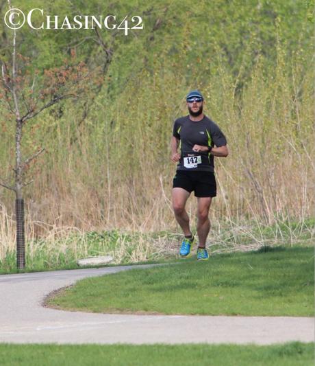 Holding pace near the end of the 5K.  (photo credit: Iowa Able Foundation)