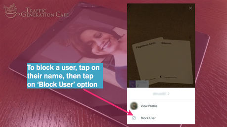 Periscope on Android Tutorial: how to block users