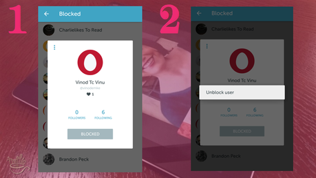 Periscope on Android Tutorial: how to unblock users