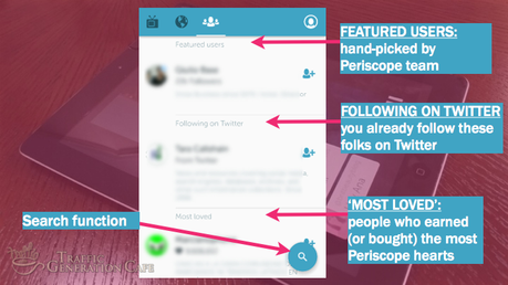 Periscope on Android Tutorial: find people to follow