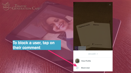 Periscope on Android Tutorial: how to block user