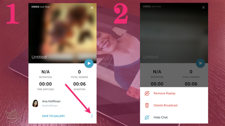 Periscope on Android Tutorial: how to delete broadcast