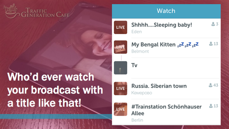 Periscope on Android Tutorial: create better broadcast titles