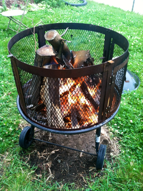 Step by step photo guide. How to start a backyard campfire with...