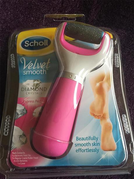 The magical and fabulous Scholl's Velvet Smooth Express Pedi with Diamond Crystals.