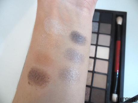 Smashbox Full Exposure Palette Shimmer Swatches