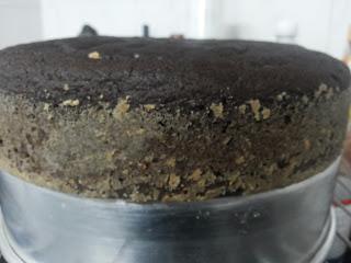 Eggless Ragi Chocolate Whole Wheat Cake -Baking