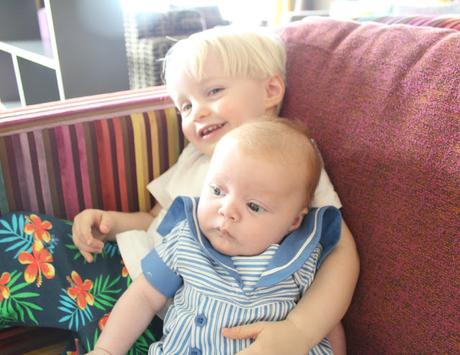 Siblings in June - Snuggle Buddies!