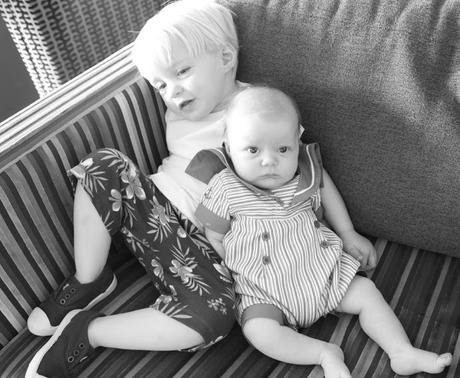 Siblings in June - Snuggle Buddies!
