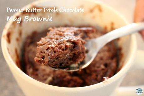 Mug Monday – Peanut Butter Triple Chocolate Mug Brownie