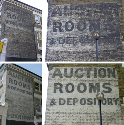Junction Road ghostsign repainted. Grunt.