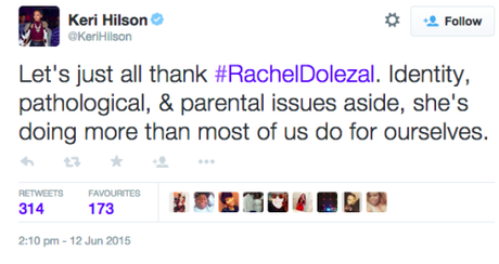 Twitter Drags Keri Hilson For Supporting Rachel Dolezal