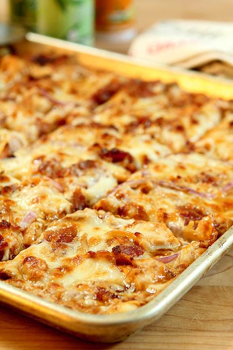 Barbecue Chicken Pizza with Bacon