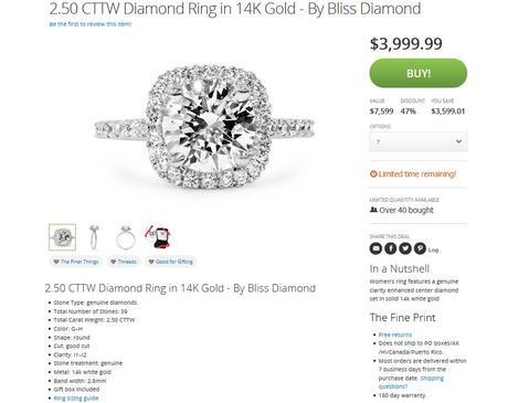 What's the catch with this Groupon engagement ring?