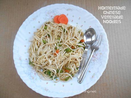 Homemade Chinese Veg Noodles