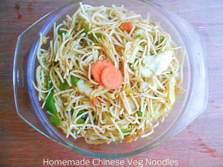 Homemade Chinese Veg Noodles