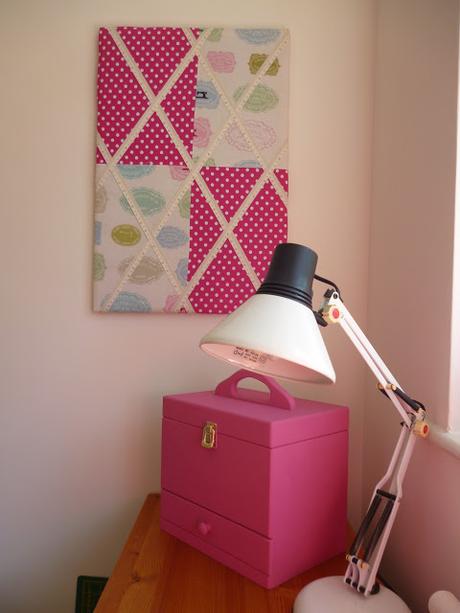 Upcycled Sewing Box - Bubblegum Pink