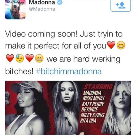 Madonna Emlist Beyoncé, Nicki Minaj , & Katy Perry For New Video