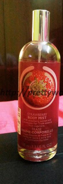 Review-STRAWBERRY BODY MIST BY THE BODY SHOP