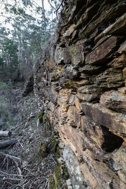 stone wall eatons dam creswick