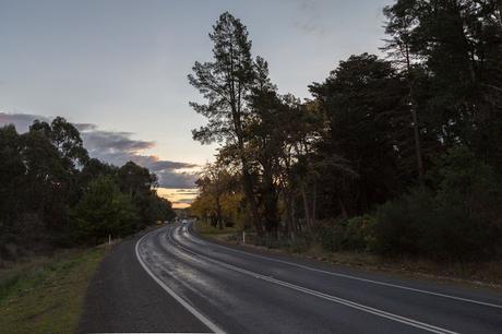 sunset over midland highway creswick