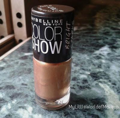 Maybelline Color Show Bright Sparks Nail Paint in Burnished Gold Review