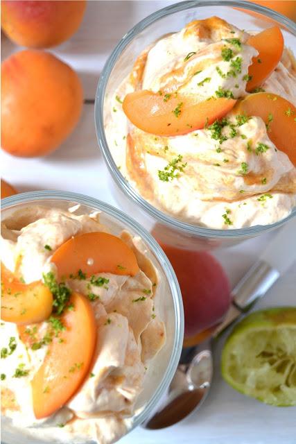 apricot and lime fool dessert