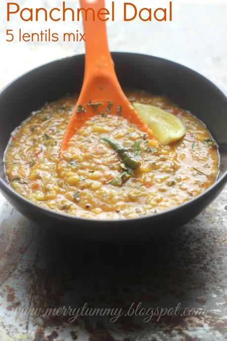 Panchmel Daal: Panchpuran Dal: Panchtatra Daal: Rajasthani Marwadi Dal: For Bati