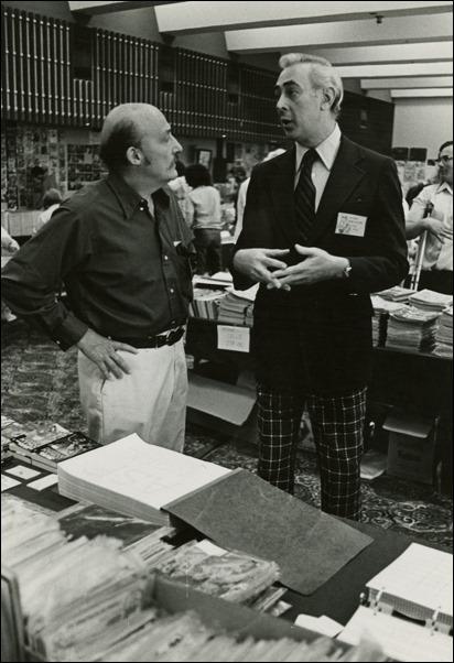 Will Eisner & Gil Kane at Comic-Con’s Dealers Room at the El Cortez in 1975
