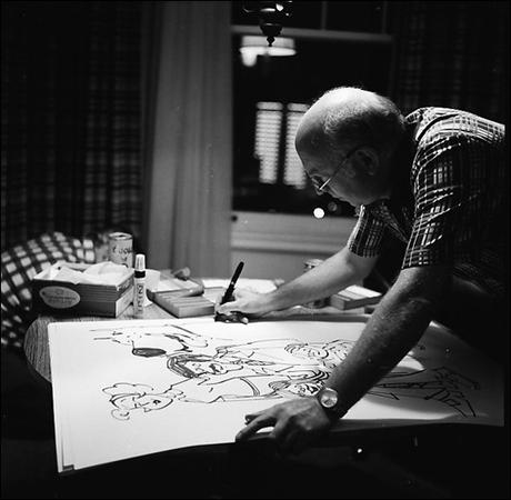 Brad Anderson (with drawing of Marmaduke)