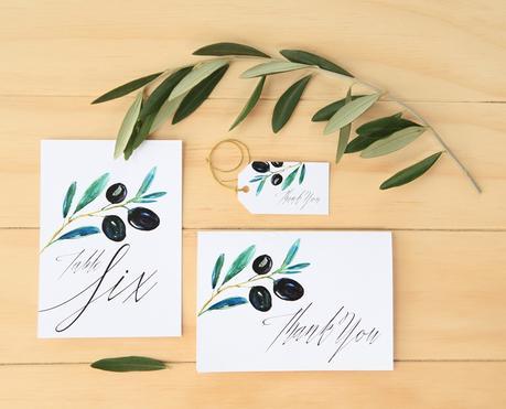 FREE Olive Script Wedding Printables