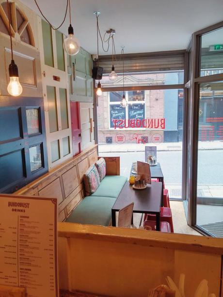 Inside Bundobust vegetarian Indian in Leeds