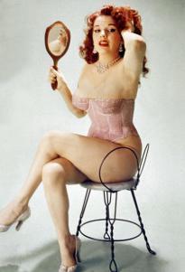 Famous pin-up Blaze Starr (real name Fannie Belle Fleming) in 1950
