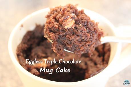Mug Monday – Triple Chocolate Eggless Mug Cake