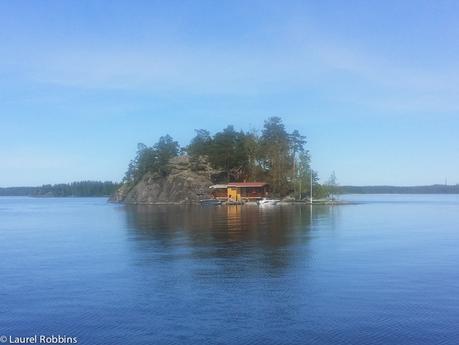 A Finnish cottage on it's own private island on Lake Saimaa in Savonlinna, Finland
