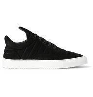 Summer Black Out:  Filling Pieces Low Fuse Suede Sneaker