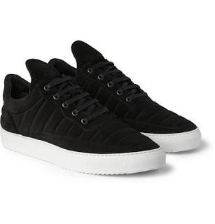 Summer Black Out:  Filling Pieces Low Fuse Suede Sneaker