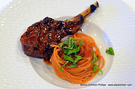 mandarin orange oriental sauce lamb chops with pasta