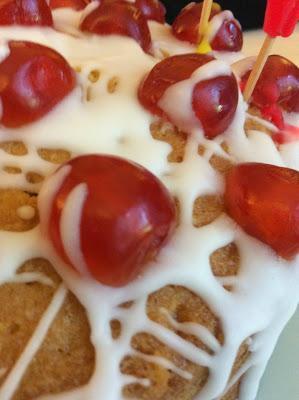 Cherry Cake with Lemon Icing Cherry Cake with Lemon Icing