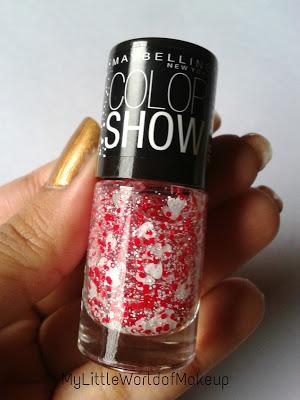 Maybelline Color Show Go Graffiti Nail Polish in Pop - goes - my - Heart Review and NOTD