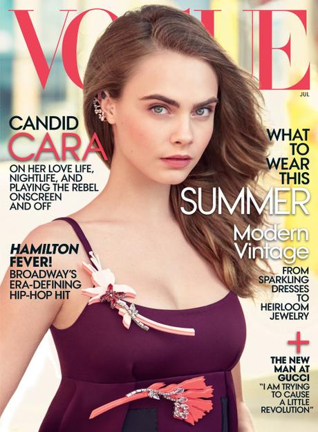 Cara Delevingne Covers July’s Issue Of Vogue