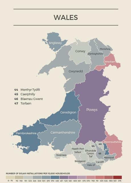 Wales Solar Map