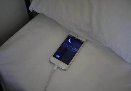 Smartphone charging at night