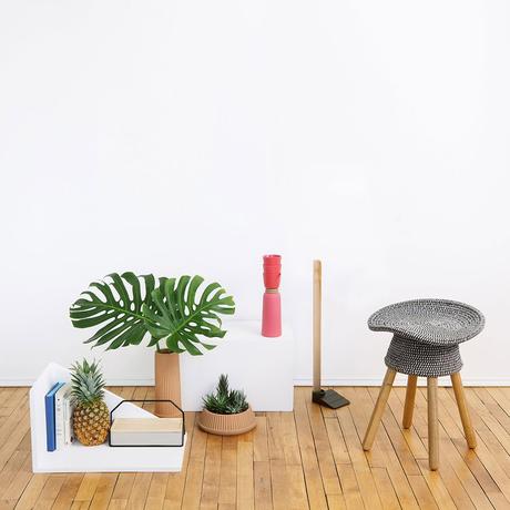 Stool inspired by traditional weaving