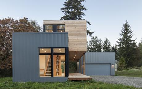 cedar clad prefab house by method homes