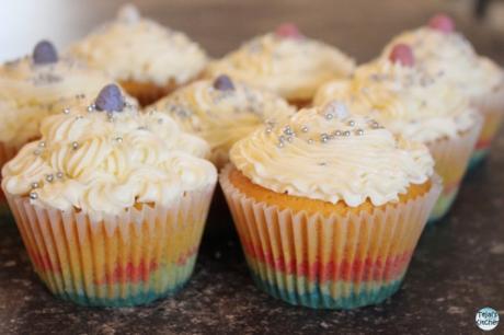 Rainbow Cup Cakes
