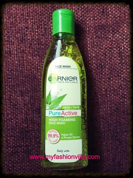 Garnier Pure Active Neem + Tulsi High Foaming Face Wash Review
