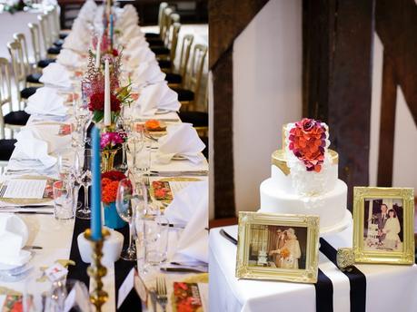 Merchant Adventurers Hall Wedding Photography Room Details with Gold & Bright Colours